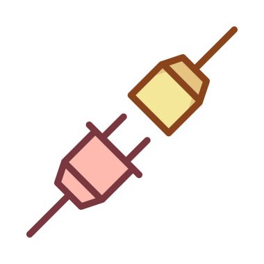 Dolgu satırı simgesi, vektör illüstrasyonu