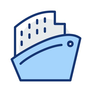 Beyaz arka plan üzerinde izole gri ve mavi renklerde tanker