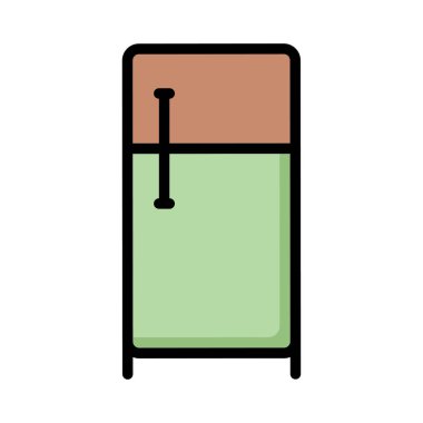 Beyaz arka plan üzerinde izole kahverengi ve yeşil kapı