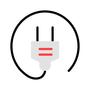 Kordon beyaz arka plan üzerinde izole kırmızı, gri ve siyah renkler ile takın