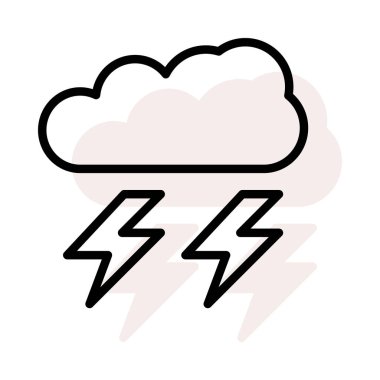 Bej gölge beyaz zemin üzerine izole flaşlar ile bulut