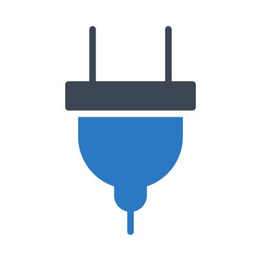 Beyaz arka plan üzerinde izole mavi ve gri renklerde takın 