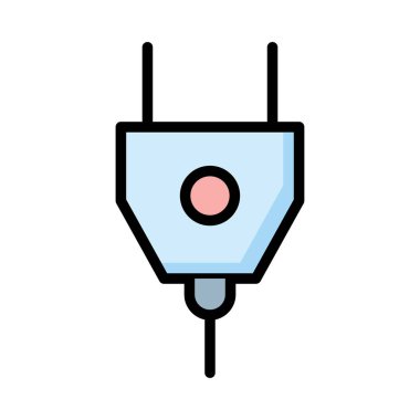 renk düz simgesi, vektör çizim takın