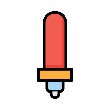 kırmızı lamba beyaz arkaplanda izole edildi