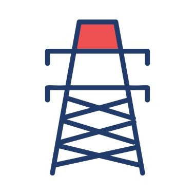 Beyaz arka plan üzerinde izole büyük güç istasyonu