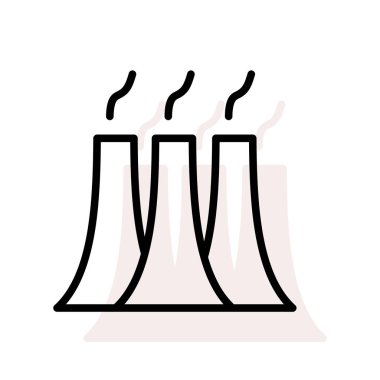 Bej gölge beyaz zemin üzerine izole üç sigara bacaları