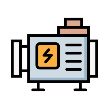 Beyaz arka plan üzerinde izole gri ve kahverengi dönüştürücü