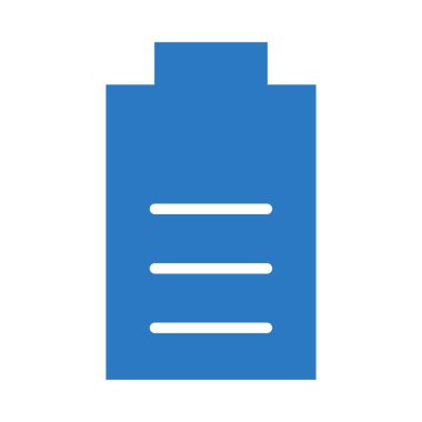 Beyaz arka plan üzerinde izole mavi renkli pil 