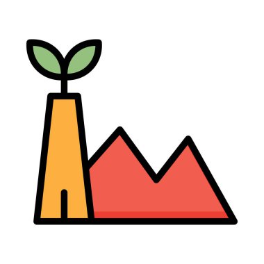 Beyaz arka plan üzerinde izole getirdiğimde Eko fabrika