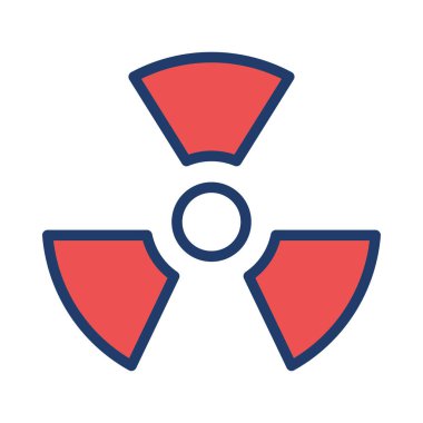 Beyaz arka plan üzerinde izole basit radyoaktif kayıt