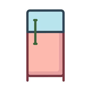 Beyaz arka plan üzerinde izole mavi ve pembe kapı