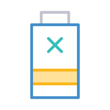 Beyaz arka plan üzerinde izole kırmızı renkli pil 