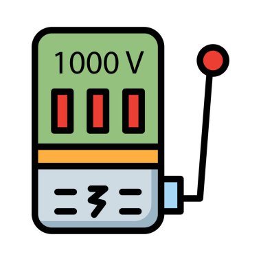 Beyaz arka plan üzerinde izole kolu ile renkli dönüştürücü