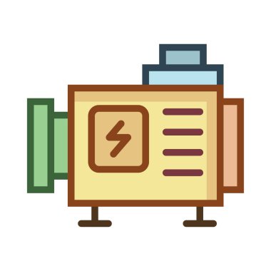 Beyaz arka plan üzerinde izole renkli dönüştürücü