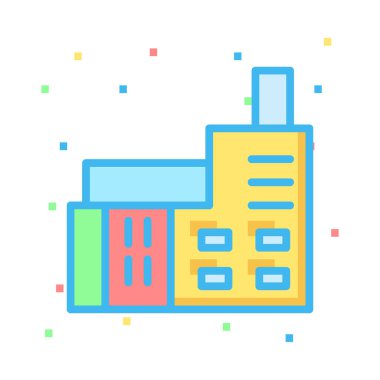 Parlak renkli noktalar ile beyaz arka plan üzerinde bitki 