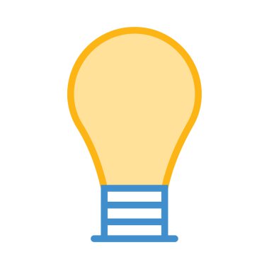 Beyaz arka plan üzerinde izole basit sarı lamba