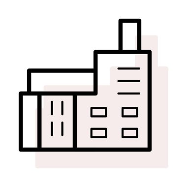 Bej gölge beyaz zemin üzerine izole fabrika