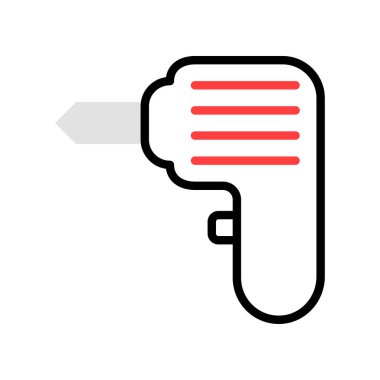 enerji kavramı satırı simgesi, vektör çizim