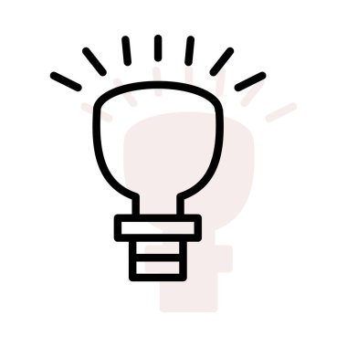 Küçük parlak bej gölge beyaz zemin üzerine izole ampul