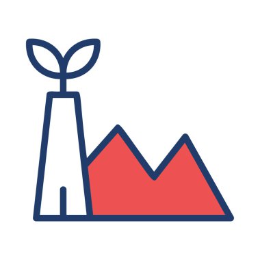 Beyaz arka plan üzerinde izole basit Eko bitki