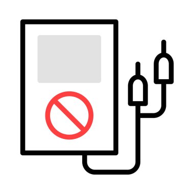 enerji kavramı satırı simgesi, vektör çizim