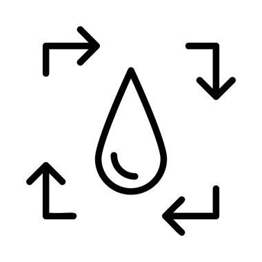 Beyaz arka plan üzerinde izole okları ile siyah anahat damla
