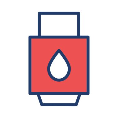 Beyaz arka plan üzerinde izole basit benzin pompası