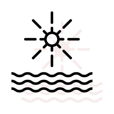 Bej gölge beyaz zemin üzerine izole su ile güzel bir gün