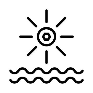 enerji ikonu vektör illüstrasyonu