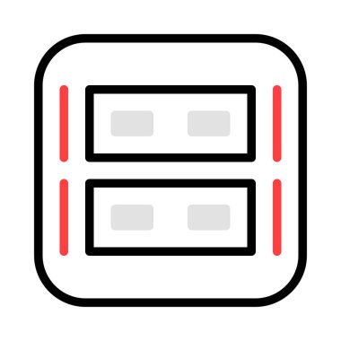 enerji kavramı satırı simgesi, vektör çizim