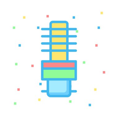 Nonconductor renkli noktalar beyaz zemin üzerine