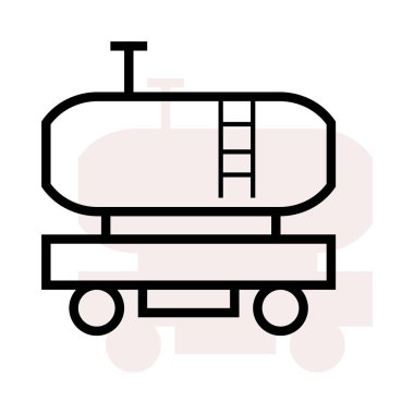 Sıvı yakıt bej gölge beyaz zemin üzerine izole ile cister