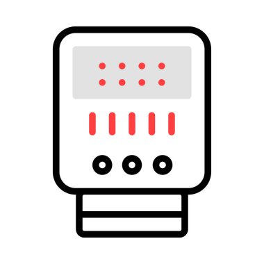 enerji kavramı satırı simgesi, vektör çizim