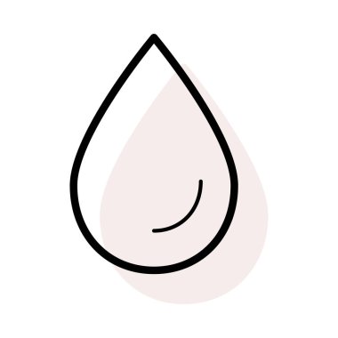 Büyük düşüş bej gölge beyaz zemin üzerine izole