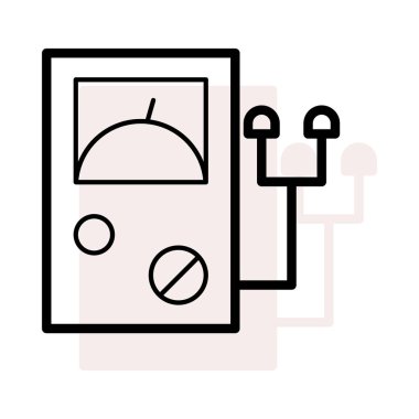 Ayarları ve bej gölge beyaz zemin üzerine izole kablosu değiştirmek