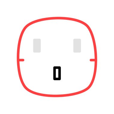 enerji kavramı satırı simgesi, vektör çizim