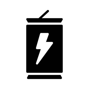 Glif batarya birden parlamak izole üzerinde beyaz arka plan ile