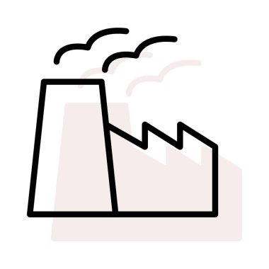 Bej gölge beyaz zemin üzerine izole fabrika