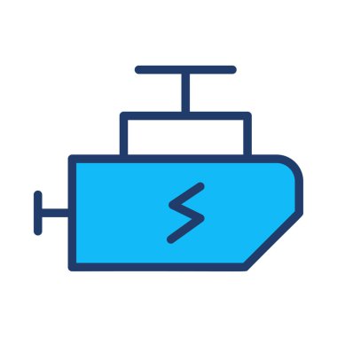 Beyaz arka plan üzerinde izole basit mavi dönüştürücü