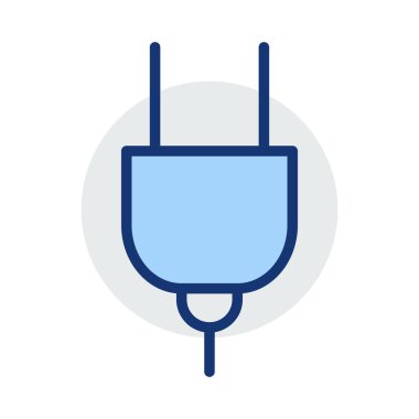 Beyaz arka plan üzerinde izole mavi ve gri renklerde takın