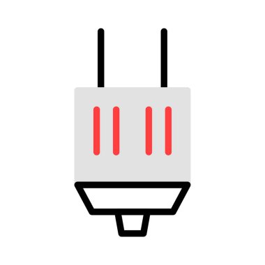 enerji kavramı satırı simgesi, vektör çizim