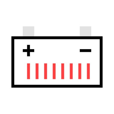 enerji kavramı satırı simgesi, vektör çizim