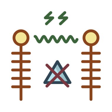 Beyaz arka plan üzerinde izole enerji satır düzeni