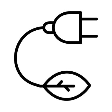 enerji ikonu vektör illüstrasyonu