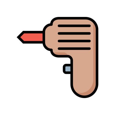 Beyaz arka plan üzerinde izole kahverengi ve kırmızı benzin bașlık