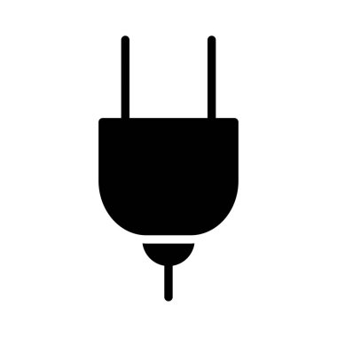 Glif fiş üzerinde izole beyaz arka plan