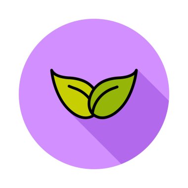 Yeşil daire içinde beyaz zemin üzerine bırakır.