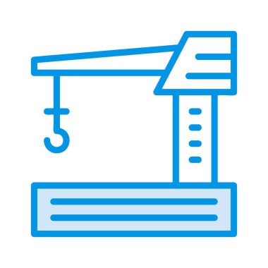 Vinç beyaz arkaplanda izole edildi  