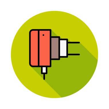 Renkli modern daire beyaz arka plan üzerinde taktığınızda