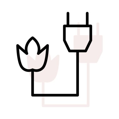 Bej gölge beyaz zemin üzerine çiçek takmak için bağlanma izole